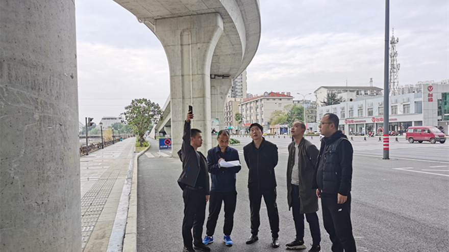 綿陽市一環(huán)路北段東延線工程（止于S205）一標(biāo)段現(xiàn)場(chǎng)檢查引橋
